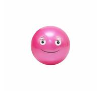 Balle en PVC visage drôle Softee Rose 100 mm Unisex