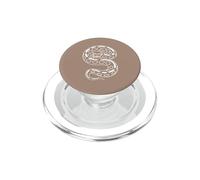 Balle enroulée Python Minimaliste Serpent Marron PopSockets PopGrip pour MagSafe