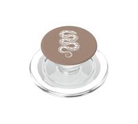 Balle enroulée Python Minimaliste Serpent Marron PopSockets PopGrip pour MagSafe