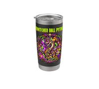 Balle ensorcelée Python Serpent Crânes Effrayant Horreur Gobelet isotherme en acier inoxydable double paroi