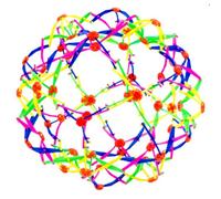 Balle Extensible Magique Enfant, Jouet Anti-Stress Sphère Rétractable Colorée Éducatif, Boule de Respiration Plastique Lisse pour Soulager l'Anxiété Cadeau Préscolaire