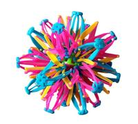 Balle Extensible Respiration, Boule Anti Stress Enfant Multicolore Magique, Balle Sensorielle Autiste Tdah, Jouet Sensoriel Anti-Stress avec Activités d'apprentissage Préscolaire pour Enfant Adulte