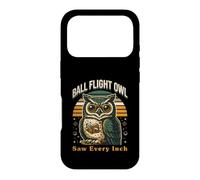 Balle Flight Owl Saw Every inch Funny Golf Coque pour iPhone 17 Pro