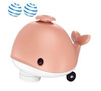 Balle flottante en forme de baleine, jouet électrique mignon, 14,3 x 10,3 cm, fonction roue flexible avec musique, jeu pour animaux de compagnie, fournitures pour animaux de compagnie pour