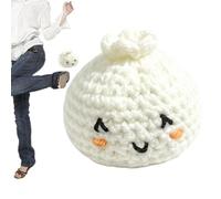 Balle Footbag au Crochet,Coordination Main-Œil Interactive | Balle de Coup de Pied Forme Brioche Vapeur,pour , Débutants, Étudiants, Jardin, Pelouse, Camping, Parc, Arrière-Cour, Pique-Nique Et Plage