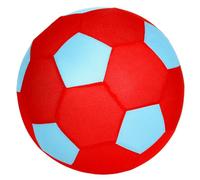 Balle géante XXL en maille - 50 cm - Ballon de jeu gonflable en tissu doux - Pour enfants, adultes et personnes âgées - Ballon de sport, de gymnastique, de mouvement - Rouge/bleu