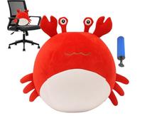 Balle gonflable,Animal en Peluche Doux et Silencieux de 35 cm avec Pompe à Air - Balles en Peluche Silencieuses d'Intérieur - pour Filles et Garçons de 1 à 5 Ans Idée Cadeau Anniversaire Chambre d'Enf