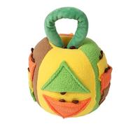 Balle grinçante indestructible pour chien, jouets en peluche pour chien - Jouets de puzzle pour chiens mignons, distributeur de friandises pour entraînement cérébral | Puzzle doux et couinant, distrib