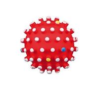 Trixie Balle hérisson pour chiens 3428 – vinyle, ø 6 cm, bleu, couineur, gros picots