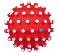 Trixie Balle hérisson pour chien Ø 10 cm vinyle avec couineur – robuste pour mâcher et rapporter