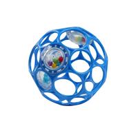 Bright Starts Hochet Oball – Facile à saisir, sans BPA – Bleu pour nouveau-nés