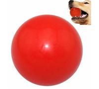 Balle indestructible pour chien AIMOONSA 7 cm - caoutchouc naturel, rouge (grands chiens)