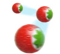 Balle intelligente pour chat, jouet pour chat Smart Ball - Jouet pour chat aux fraises, boule mobile automatique - Jouets interactifs rechargeables pour chat, arrêt automatique, pour chats d'intérieur