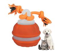 Balle intelligente pour chien, balle mobile intelligente avec 3 modes, jouets alimentés par piles avec corde, fournitures à mâcher colorées pour se détendre, mâcher, faire de l'exercice, jouer