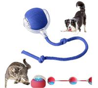 Balle Interactive Chat,Chien Jouet Interactif Balles Interactives Domestique Activées par le Mouvement de Roulement Automatique Intelligent Actives Intelligentes à Rouler électriques (1pc-bleu)