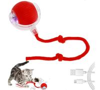 Balle Interactive Chat, Jouet pour Chien, Jouets Pour Chats, Jouet Chien Indestructible, Jouet Interactif Chien, Jeux Chien Accessoires Chien Smart Balle Roulante Automatique pour Chats et Chiens