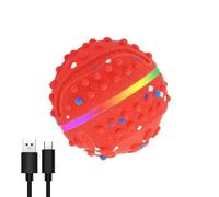 Balle interactive de chien 3 modes de E-TPU avec lumières, rotation,