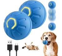 Balle Interactive et couinante pour Chien, Jouet Sauteur pour Animal de Compagnie (2025) avec Fonction de réveil Intelligent, Rechargeable, évite Les Obstacles et Active pour Un Jeu énergique.