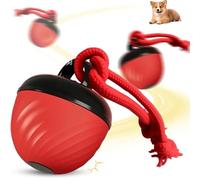 Balle Interactive for Chien, Nouveaux Modes de Jeu (2025), Balle Tactile, Rechargeable par USB, Jouet Automatique à détection de Mouvement for Chiots(Red,1 pcs)