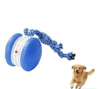 Balle interactive intelligente pour chien avec deux modes de vitesse, balle de saut automatique avec corde pour chiens de petite, moyenne et grande taille, jouet d'exercice rechargeable avec détecteur