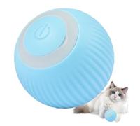 Balle interactive pour chat - Balle de jeu pour chat mobile rechargeable - Rotation à 360 degrés - Jouet de chasse aux proies pour animaux domestiques pour porche intérieur et jardin