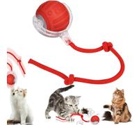 Balle Interactive pour Chat, Balle électrique pour Chat, Nouveau Jouet électrique pour Chat 2026 avec Chant d'oiseaux, 3 Modes de Fonctionnement, Balle Interactive avec Queue pour Chats