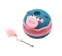Balle interactive pour chat et chaton, accessoires de clochette à plumes, fournitures pour animaux domestiques, exercice et soulagement de l'ennui, taille du produit : environ 19 x 9 cm, jeux
