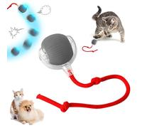 Balle interactive pour chat - Jouet 2 en 1 - Jouet électrique pour chat - 3 modes au choix - Stimulation de chasse - Jouet amusant pour chat - Gris