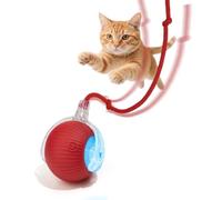 Balle interactive pour chat, rechargeable et automatique, avec queue, jouet à déplacement rapide pour chaton d'intérieur ennuyé chiot