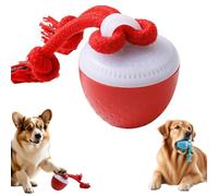 Balle interactive pour chien - Balle vibrante pour animal domestique avec son d'oiseau et lumière LED, 3 modes intelligents de boules mobiles pour l'ennui, balles rebondissantes en TPU durable pour