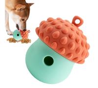 Balle interactive pour chien - En silicone - En forme de gland - Distributeur de friandises durable - Aliment lent pour l'alimentation des chiens et pour un entraînement