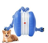 Balle interactive pour chien - Jouet à rouler automatique, jeu pour animaux de compagnie activé par le mouvement pour enrichir, jouet d'activité pour chien avec corde durable, balle interactive pour