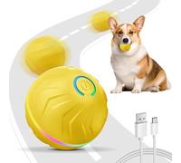 Balle interactive pour chien, jouet automatique, 2 modes, réactivation tactile, rechargeable par USB, lumières LED, durable, intérieur et extérieur, pour chiens de petite et moyenne taille