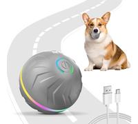 Balle interactive pour chien, jouet automatique, 2 modes, réactivation tactile, rechargeable par USB, lumières LED, durable, intérieur et extérieur, pour chiens de petite et moyenne taille
