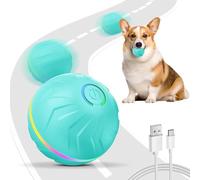 Balle interactive pour chien, jouet automatique, 2 modes, réactivation tactile, rechargeable par USB, lumières LED, durable, intérieur et extérieur, pour chiens de petite et moyenne taille