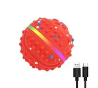 Balle interactive pour chien - Rebondir étanche avec lumières 3 modes de jeu | Balle interactive intelligente à mouvement automatique pour chien | Pour les masticateurs agressifs et lourds les garder