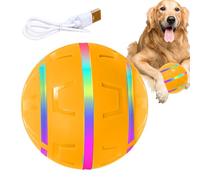 Balle interactive pour chiens | Balle roulante active pour chiens | Fournitures vibrantes rebondissantes rechargeables par USB pour animaux de compagnie avec lumière pour l'enrichissement des