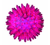 Balle jaune clignotante TRIXIE pour chiens, orange, ø 5 cm, durée d'éclairage de 50 heures, activation à l'impact