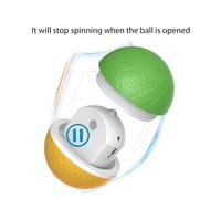 Balle Jouet Interactive étanche pour Chien avec LED Clignotante pour Animaux de Compagnie - Conception Double Mode, Déclencheur, évitement Automatique des Obstacles pour Chiens -