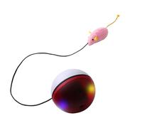 Balle jouet pour chat - Sphère roulante automatique intelligente pour jeu interactif, rechargeable activée par le mouvement, divertissement avec système de navigation LED, idéal pour les exercices