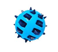 Balle jouet pour chiens de grande taille énergétiques, violet1e bleu | Design texturé rigide à mâcher, jeux de poursuite roulants, facile à nettoyer pour une utilisation quotidienne