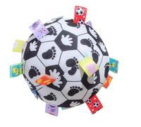 Balle jouet sensorielle douce - Sphère de jeu en peluche pour bébé, hochet interactif, boule à ruban coloré | Article de jeu d'apprentissage développemental pour les bébés de coordination œil-main