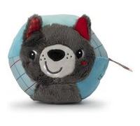 Lilliputiens - Balle Loup - Balle d’activités en tissu pour bébés et tout-petits - Stimulation sensorielle avec sons et textures - Jouet d’éveil et de motricité - Lavable en machine - Dès 6 mois