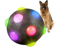 Balle lumineuse pour chien - Balle rebondissante pour chien - Balle rebondissante à rapporter | Jouets pour chien - Balles élastiques lumineuses - Balle rebondissante pour utilisation du chien et la