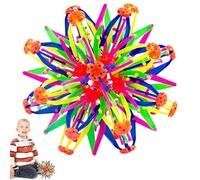 Balle Magique Expansible, Balle Extensibles en Plastique Multicolore, Balle De Respiration Extensible, Boule Magique Rétractable et Changeable pour Garçons Filles, Autisme Jouet Sensoriel