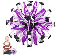 Balle Magique Expansible, Balle Extensibles en Plastique Multicolore, Balle De Respiration Extensible, Boule Magique Rétractable et Changeable pour Garçons Filles, Autisme Jouet Sensoriel