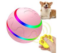 Balle mobile pour chiens - Coque en caoutchouc TPU léger, action rotative à grande vitesse, activation automatique du mouvement, respectueux des animaux de compagnie pour un matériau durable | Jeu