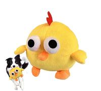 Balle mobile pour chiens | Jouet interactif rechargeable pour chien, 15 x 14 x 13 cm, poulet rebondissant en peluche avec son couineur, mouvement automatique pour chiot, petit, moyen
