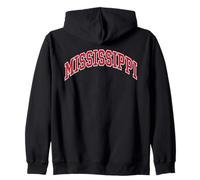 Balle Molle Vintage Mississippi Pride Collegiate Baseball Sweat à Capuche
