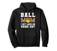 balle mom I get loud on game day softball Sweat à Capuche
